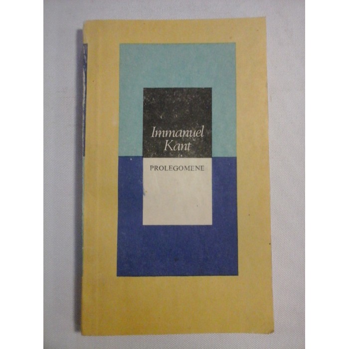 PROLEGOMENE - Immanuel KANT PROLEGOMENE - Immanuel KANT